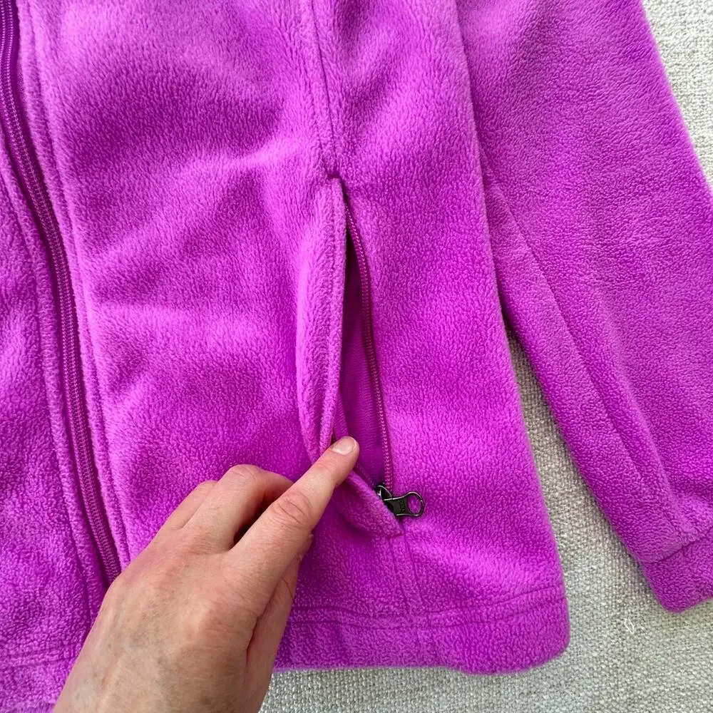 Columbia Girl's Purple Fleece Jacket VGUC 14/16